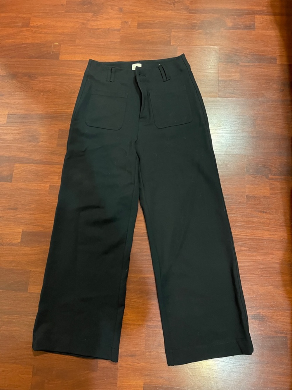 a new day Black Wide-Leg Chinos